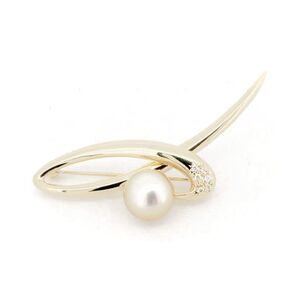 Tasaki Pearl Diamond Au750 Brooch